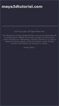 Mobile Screenshot of maya3dtutorial.com
